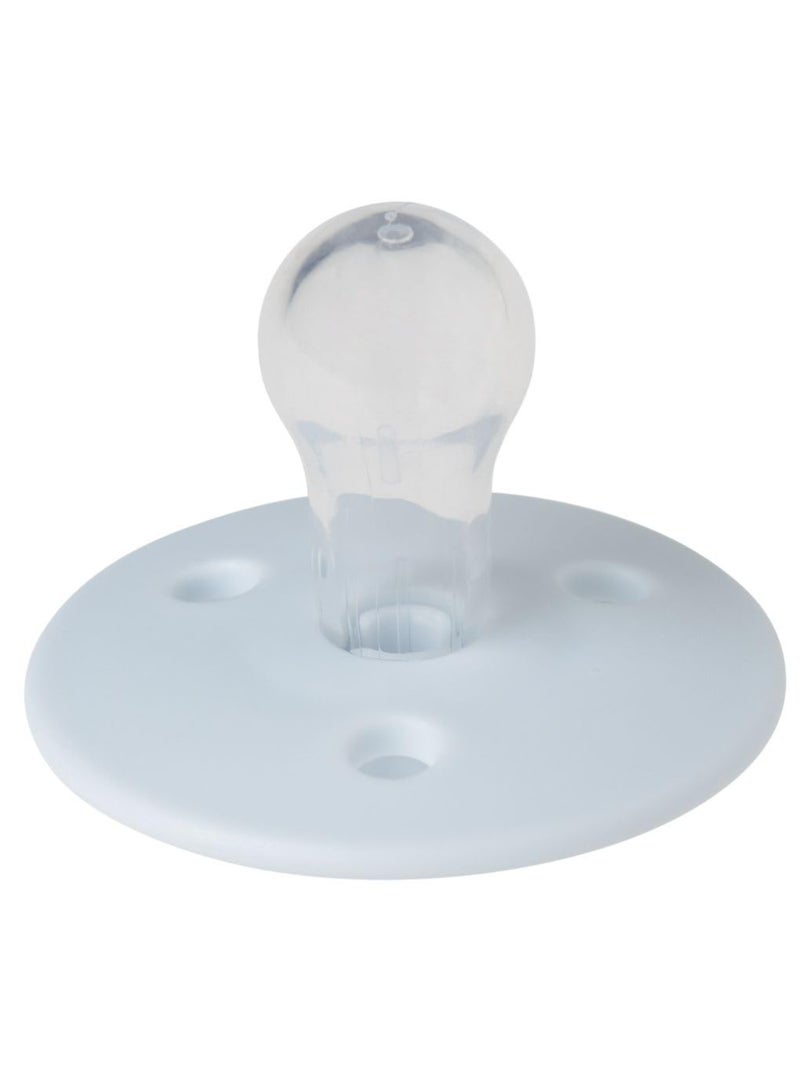 Mininor Round Pacifier Silicone 6 Months Icicle