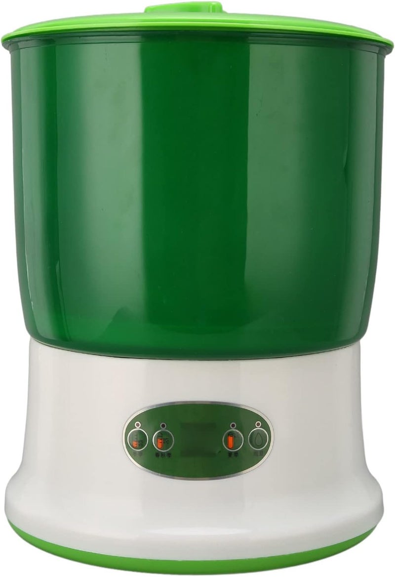 klarako Bean Sprouts Machine, Food Grade PP Hydropower Separation 360 Degree Nozzle Seed Sprouter Even Germination Easy to Bean Sprouts Maker for Bean Sprouts, Yogurt(US) - Image 1