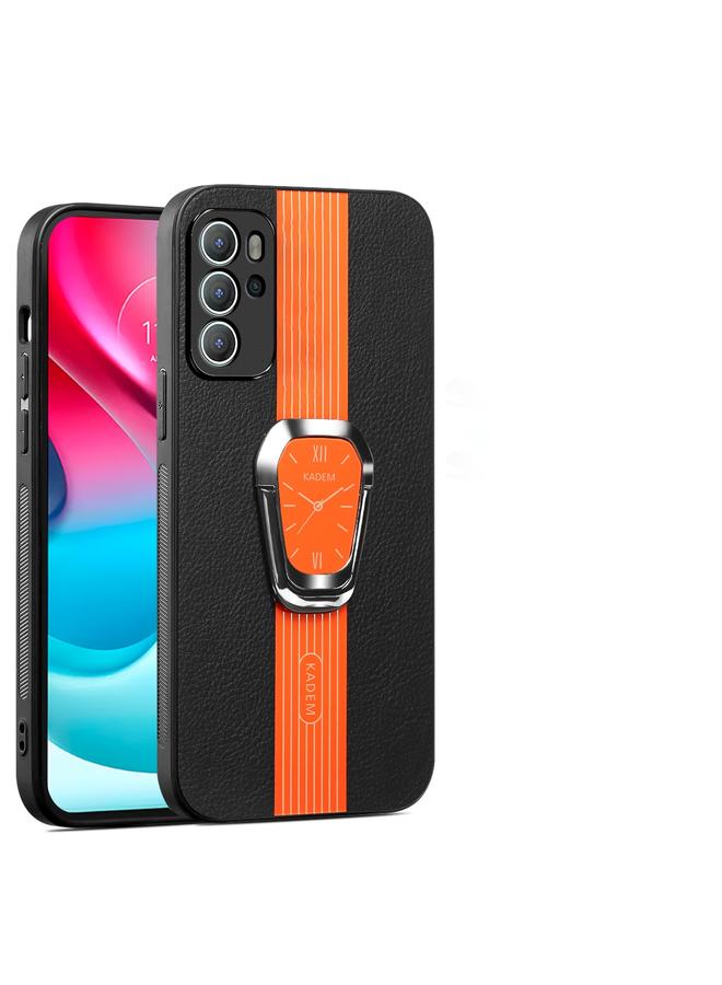 The Bros Case For Motorola Moto G60S Magnetic Litchi Leather Back Phone Case with Holder