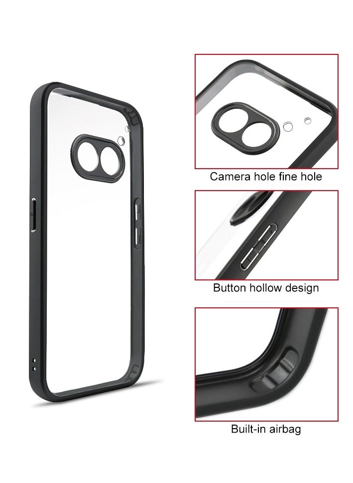 HuHa [3-PACK] Nothing Phone 2a Frosted TPU Case With 2 PCS Big Arc Edge High Aluminum-silicon Tempered Glass Film - Image 4