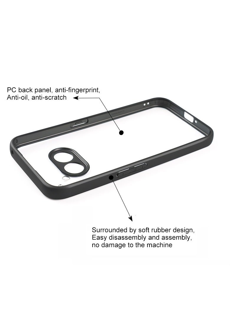 HuHa [3-PACK] Nothing Phone 2a Frosted TPU Case With 2 PCS Big Arc Edge High Aluminum-silicon Tempered Glass Film - Image 5