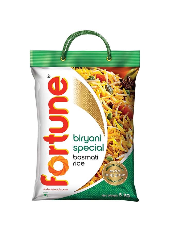 Fortune Biryani Special Basmati Rice, Extra Long Grain Aromatic Rice, 5kg - Image 1