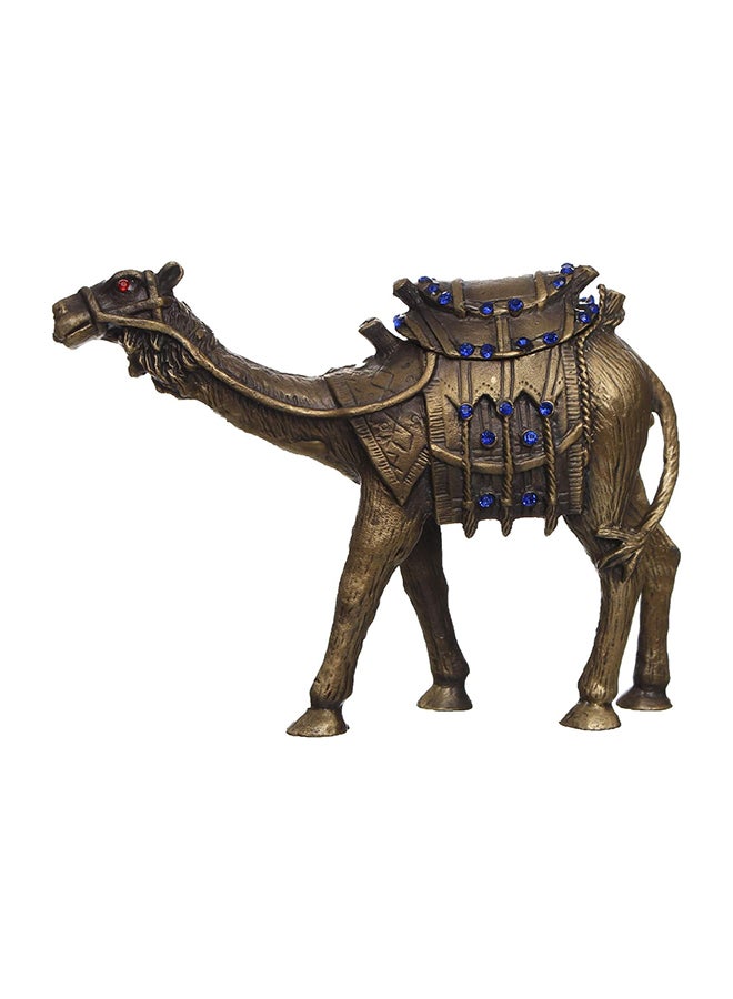 Copper Camel Decoration Statue  Multi Color 