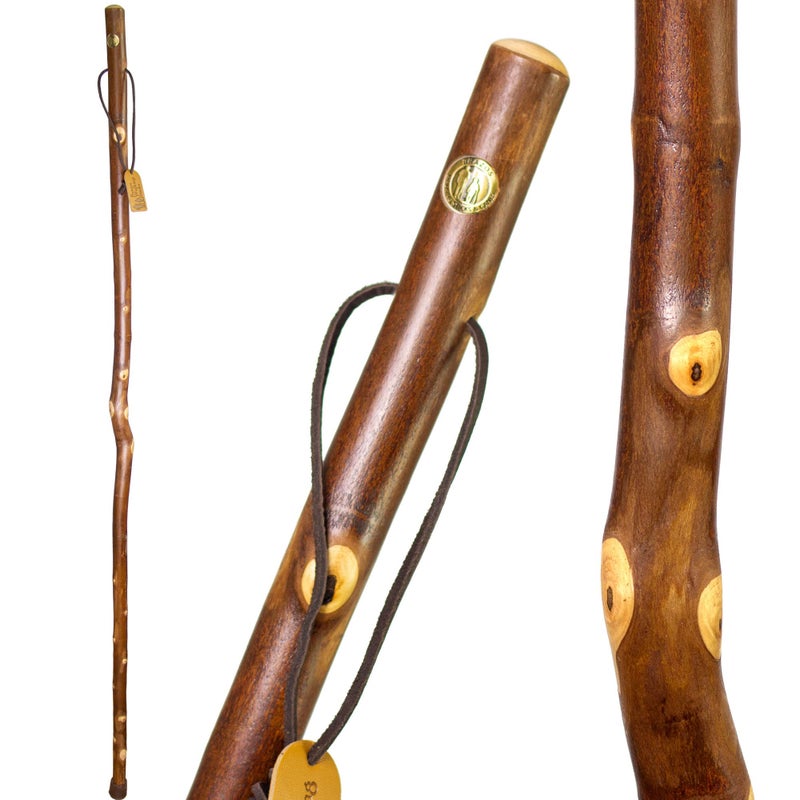 Brazos Rustic Wood Walking Stick Maple Traditional Style Handle for Men Women Made in the USA 55