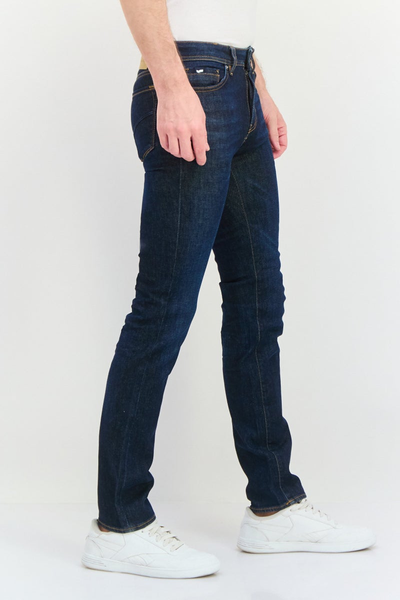 GAS Men Regular Fit Washed Stretchable Denim Jeans, Blue - Image 3