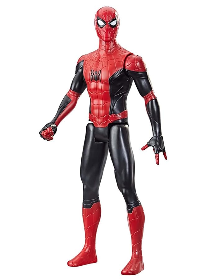 سبايدر مان شخصية تايتان هيرو سيريز 12 بوصة، بدلة سوداء وحمراء مستوحاة من فيلم للأطفال من سن 4 سنوات فما فوق، متعددة الألوان F2052 - Image 3