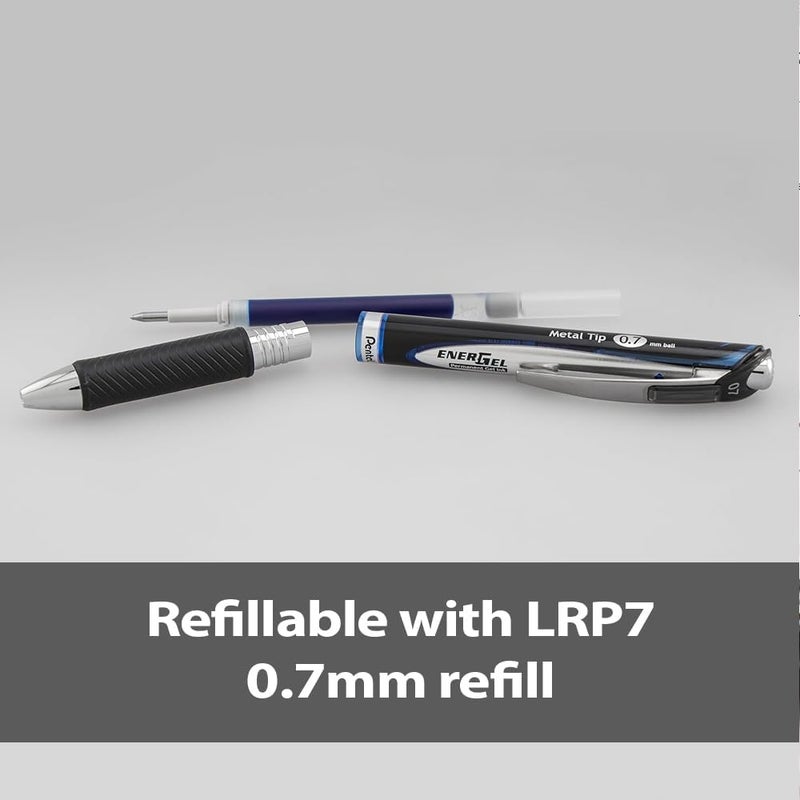 Pentel EnerGel Permanent Security Pen - Black (Pack of 12) - Image 5