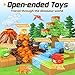Toylogy Dinosaur Toys Magnetic BlocksBuild Mine Magnet World Volcano Edition Kids Toy for 3 Year Old Boys and Girls Building Blocks Toddler Toys Games Through Jurassic Learning Sensory Toy Gifts - Image 3
