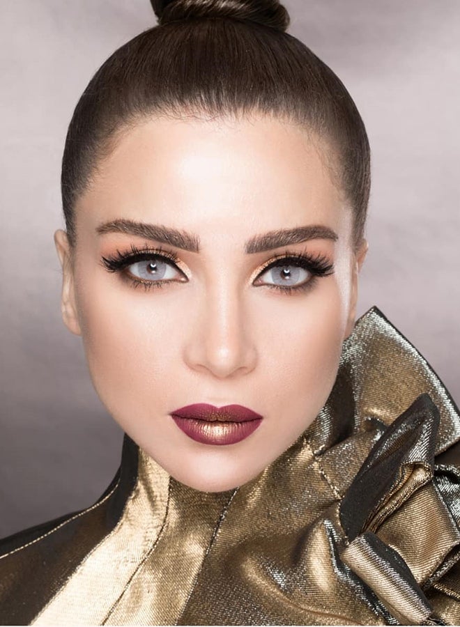 Luminous Women luminous gray Lenses Magnifying and shiny lenses for the eye they are  soft and light on the eyes and they are licensed by most countries of the world and have the ability to enter oxygen. Let your eyes breathe with Luminous - Image 2