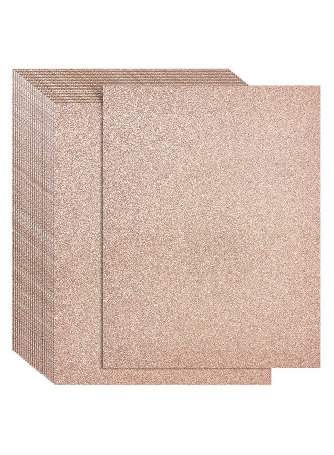 برايت كرياشنتس 24 ورقة من ورق البطاقات اللامع باللون الذهبي الوردي مقاس 8.5 × 11 لمشاريع القصاصات اليدوية والفنون والحرف اليدوية (280 جرامًا لكل متر مربع) - Image 1