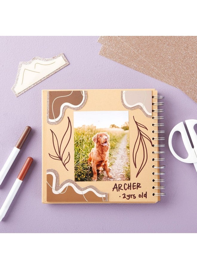 برايت كرياشنتس 24 ورقة من ورق البطاقات اللامع باللون الذهبي الوردي مقاس 8.5 × 11 لمشاريع القصاصات اليدوية والفنون والحرف اليدوية (280 جرامًا لكل متر مربع) - Image 2