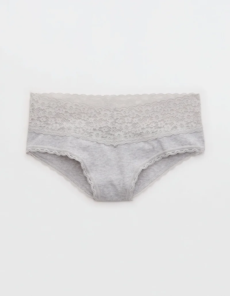 Aerie  Aerie Superchill Vintage Lace Cotton Cheeky Underwear for Women | Best Price UAE