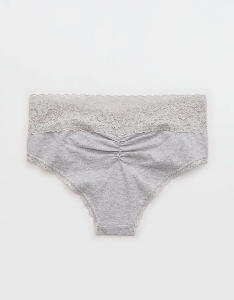 Aerie  Aerie Superchill Vintage Lace Cotton Cheeky Underwear for Women | Best Price UAE