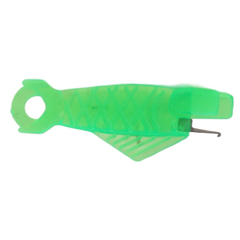 100 Pcs Green Fish Shaped Automatic Needle Threader Sewing Machine Tool - Image 3