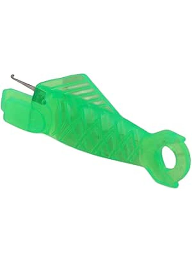 100 Pcs Green Fish Shaped Automatic Needle Threader Sewing Machine Tool - Image 1
