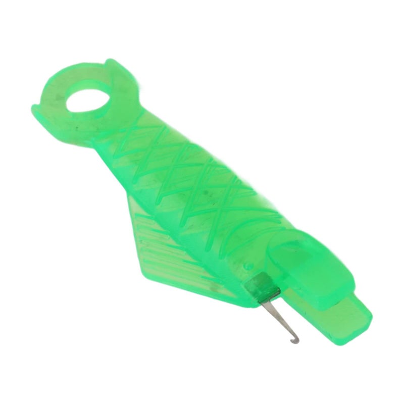 100 Pcs Green Fish Shaped Automatic Needle Threader Sewing Machine Tool - Image 4