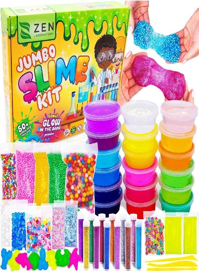 Zen Laboratory Ultimate Slime Kit for Girls 10-12 | Perfect Toys for Girls 7-12 Years Old | Complete DIY Slime Making Kit for Kids and Boys Party Favors  - Image 1