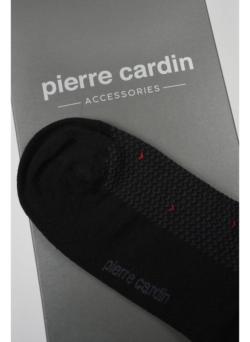 pierre cardin Bamboo 6-Pack Men's Sneakers Non-Slip Socks 3072-PC Black  - Image 2