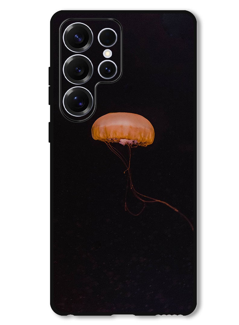 Theodor Protective Case Anti Scratch Shock Proof Bumper Cover For Samsung Galaxy S25 Ultra jellyfish_yellow_underwater_world - Image 1