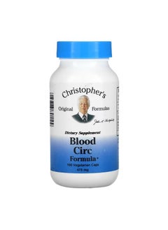 Christopher's Original Formulas Blood Circulation Formula  475 mg 100 Vegetarian Caps  - Image 1
