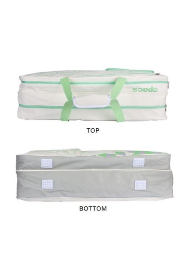 Apacs D821 SF Badminton Racket Bag, White – Lightweight Multi-Compartment Sports Racket Bag with Shoe Section for Badminton Training & Tournament Use - Image 3
