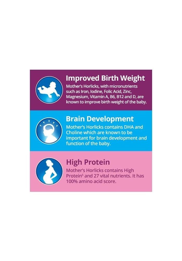 Horlicks Mother's Health and Nutrition Drink - 450 g Refill Pack (Vanilla Flavor) - Image 3