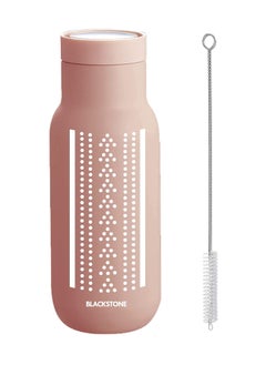 BLACKSTONE Vacuum Double walled Stainless Steel Water Bottle Matt Finish with Cleaning Brush B002 - 350 ML  - Image 1