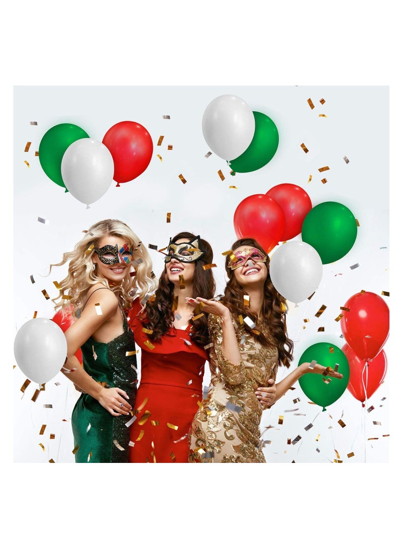 Highland 50 Piece Red White Green Balloons for Birthday Baby Shower Wedding Gender Reveal Anniversary Party Decorations - Image 3