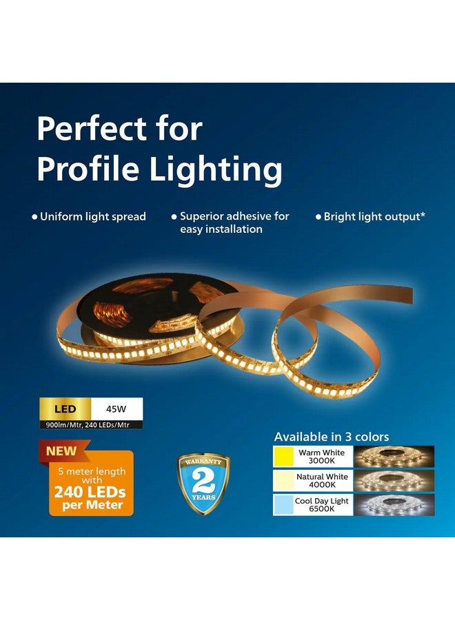 PHILIPS Led Strip Polycarbonate Profile Shine 240 LEDs (Nw), 5 Meters, White - Image 2