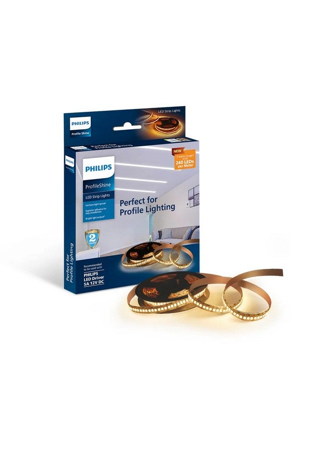 PHILIPS Led Strip Polycarbonate Profile Shine 240 LEDs (Nw), 5 Meters, White - Image 1