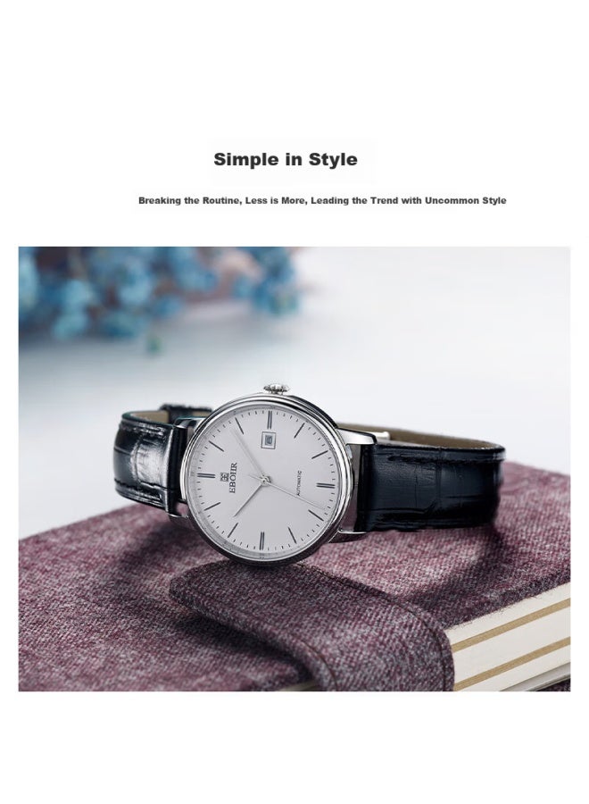 Ebohr Women's Watch Master Series Casual Mother's Day Gift White Dial Ladies Mechanical Watch 36170142 - Image 4