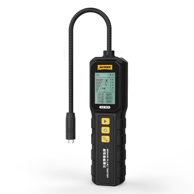 AUTOOL Brake Fluid Tester Brake Fluid Moisture Detector with 10Inch Corrosion Resistance Probe for DOT3DOT4DOT5DOT51ENV4ENV6 with Backlit Display AS501 - Image 3
