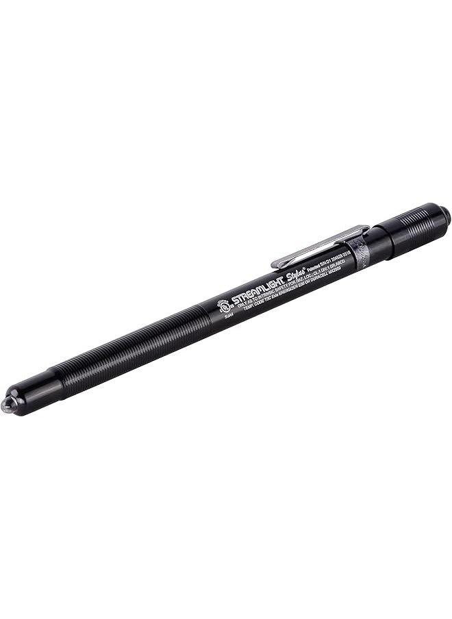 Streamlight Streamlight 65058 Stylus 3-AAAA LED Pen Light, Black with White LED UL Listed, 6-1/4-Inch - 11 Lumens  - Image 1