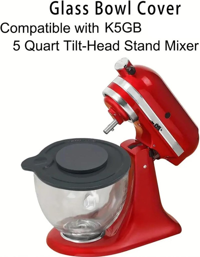 Cutter Bowl Lid Mixers Cover Replacement Bowl ABS Pouring Shield ABS for 4.5QT-5QT Mixer Bowl Lid - Image 5