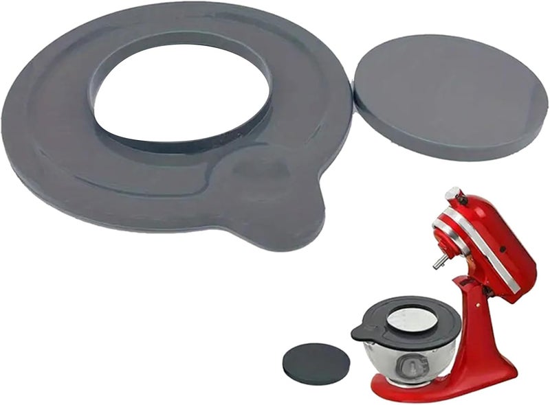 Cutter Bowl Lid Mixers Cover Replacement Bowl ABS Pouring Shield ABS for 4.5QT-5QT Mixer Bowl Lid - Image 2