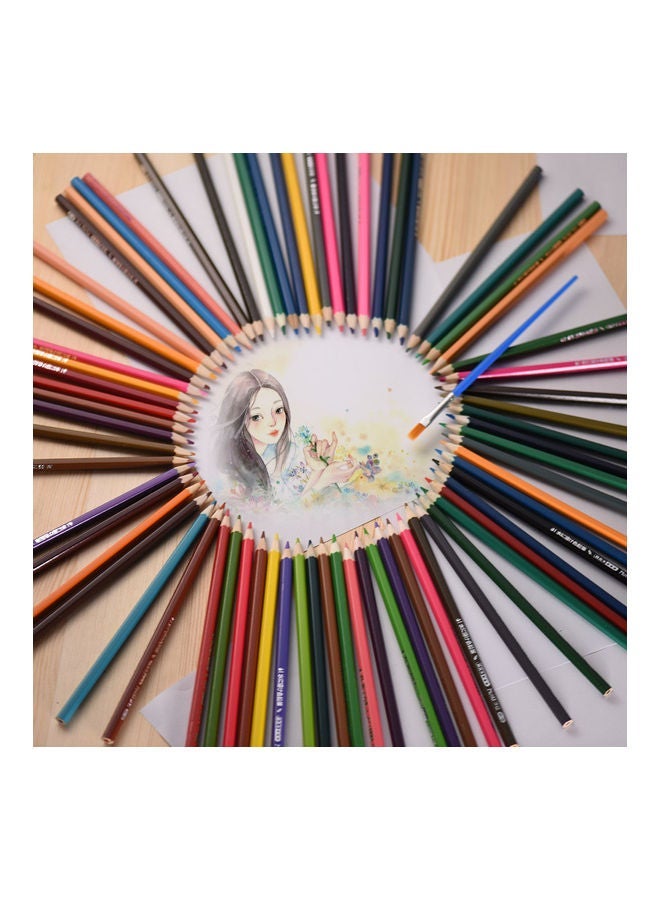 NIBEMINENT 72 Piece Premium Pre-Sharpened Oil Based Color Pencil Multicolour - Image 4