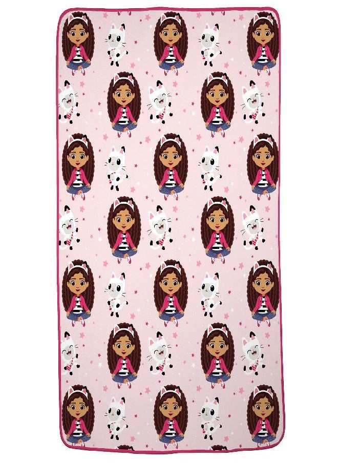 Franco Franco DreamWorks Gabby's Dollhouse Kids Bedding Super Soft Plush Micro Raschel Blanket, 62 in x 90 in, (Official Gabby's Dollhouse Product)  - Image 2