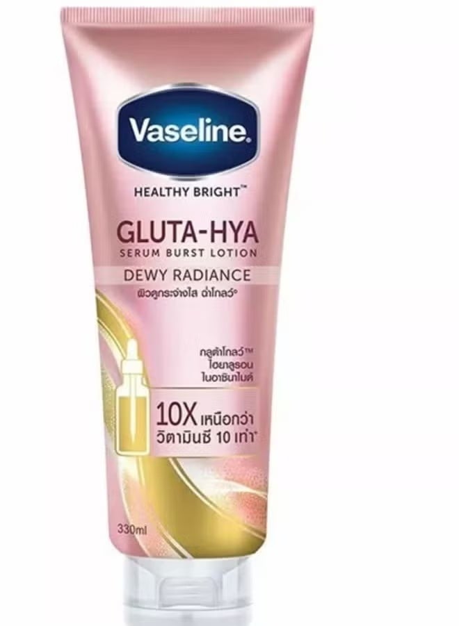 Vaseline Gluta-Hya Radiance Body Lotion - 330ml | Hydrating Formula with Hyaluronic Acid | 24hr Moisture for Glowing Skin
