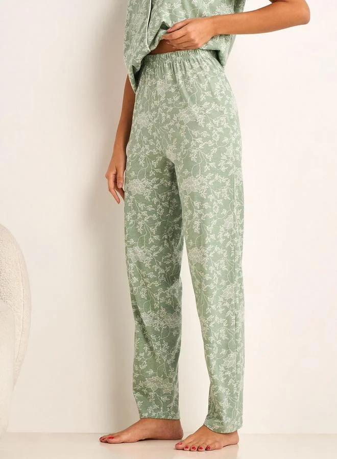 Splash FAV  Pyjama Set Button-Down Shirt and Pants for Women | Best Price UAE