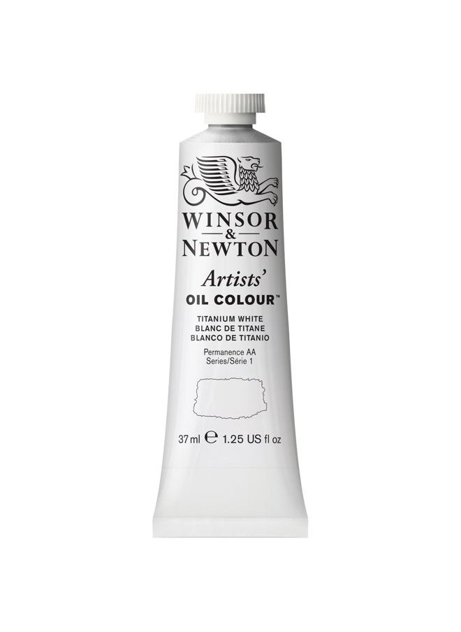 WINSOR & NEWTON Artists' Oil Color, 37ml (1.25 oz) Tube, Titanium White  - Image 1
