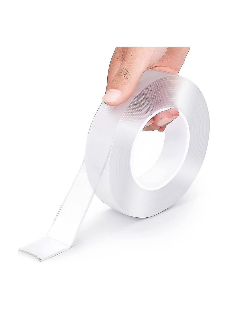 2-Double Sided Tape Heavy Duty Traceless Removable Washable Nano Tape Gel Grip Tape, Reusable Strong Sticky Adhesive Transparent Mounting Tapes 3 m - Image 2