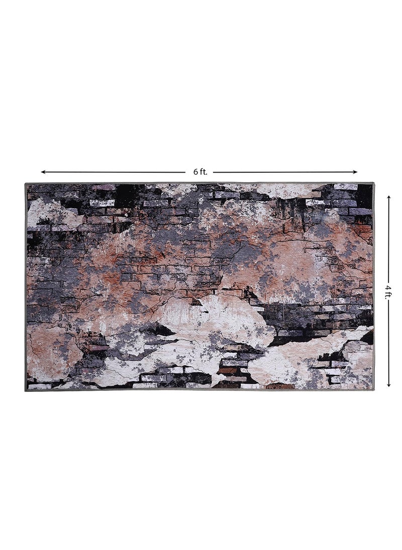 Status Contract Status Contract Ice Velvet Rugs for Living Room | (Print) Carpet for Living Room Decor | Anti Skid Backing Home Essentials | Aesthetic Vintage Decor Carpet for Bedroom | (4 x 6, D14)  - Image 2