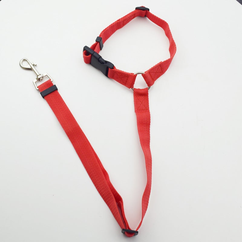 Loquat 2-in-1 Dog Lead Car Safety Belt Red