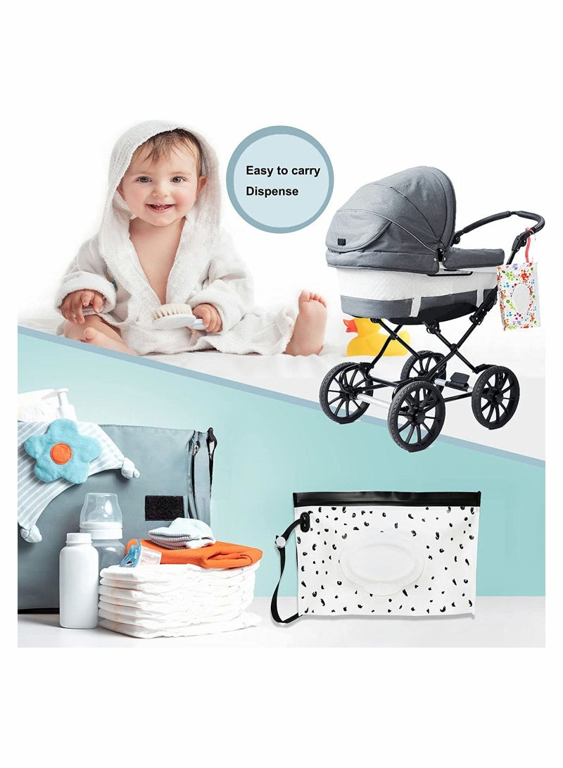 Baby Wipe Dispenser, Reusable Holder Wipes Pouch Container(4 Pack) - Image 4