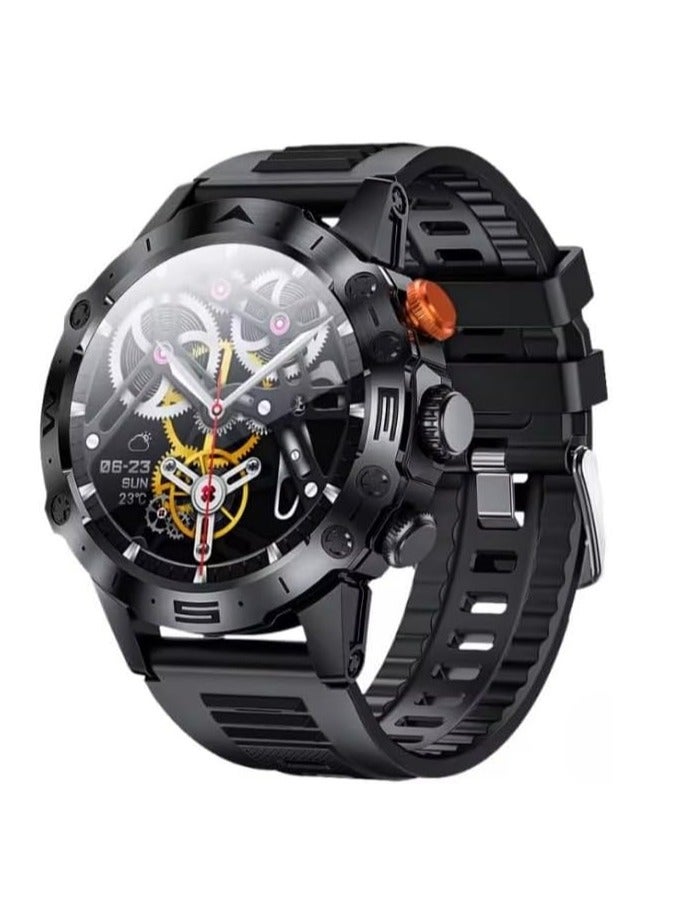 هوكو ساعة ذكية Y20 مقاس 1.53 بوصة بشاشة تعمل باللمس TFT وبلوتوث 5.1 إصدار المكالمات ومراقبة معدل ضربات القلب والأكسجين في الدم ومقاومة للماء ساعة ذكية رياضية - أسود. - Image 1