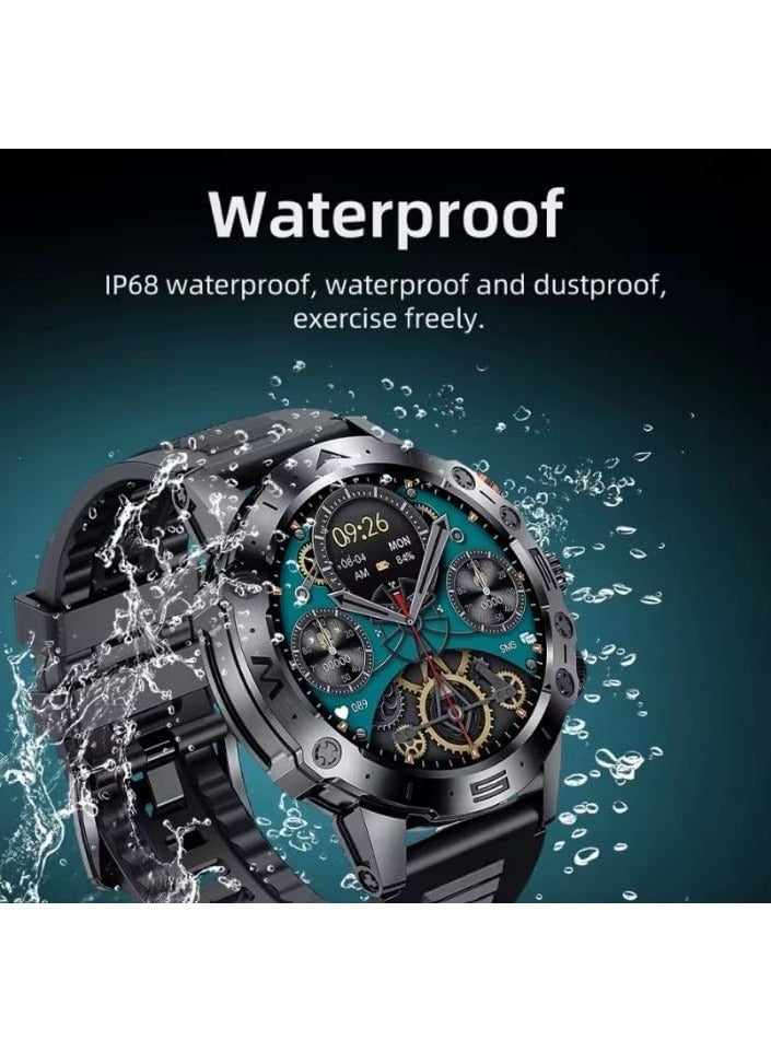 هوكو ساعة ذكية Y20 مقاس 1.53 بوصة بشاشة تعمل باللمس TFT وبلوتوث 5.1 إصدار المكالمات ومراقبة معدل ضربات القلب والأكسجين في الدم ومقاومة للماء ساعة ذكية رياضية - أسود. - Image 2