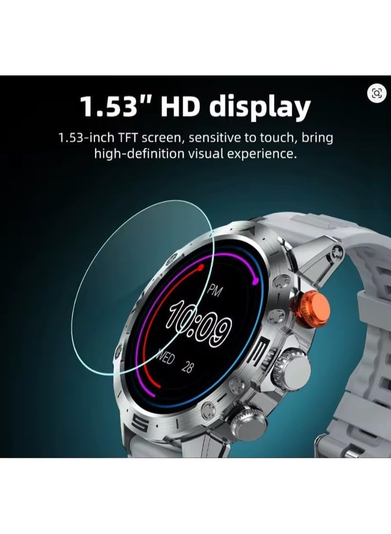 هوكو ساعة ذكية Y20 مقاس 1.53 بوصة بشاشة تعمل باللمس TFT وبلوتوث 5.1 إصدار المكالمات ومراقبة معدل ضربات القلب والأكسجين في الدم ومقاومة للماء ساعة ذكية رياضية - أسود. - Image 4