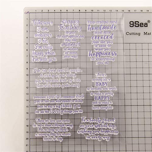 Arbuya Birthday Celebrate Birthday Party Make a Wish Cake Sentiment Phrase Words Rubber Stamps Clear Stamps for Card Making Decoration and DIY Scrapbooking -A1875 - Image 2
