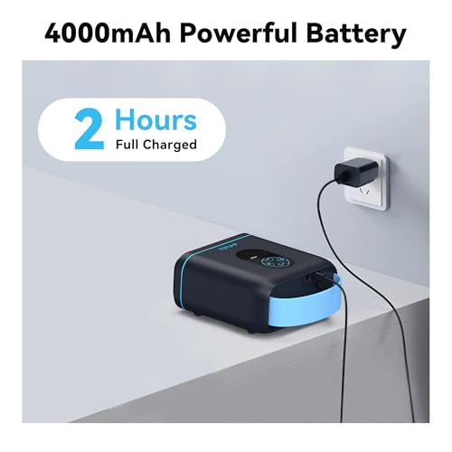 TOPUMP Paddle Board Electric Pump TPS260-20PSI Portable Rechargeable SUP Air Pump, Dual Stage Inflation & Deflation, Auto-Off for Stand Up Paddle Boards, Boats, Kayaks and Tent - Image 5
