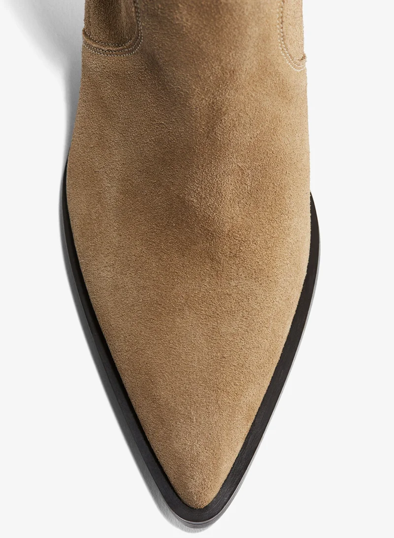 H&M Leather cowboy boots